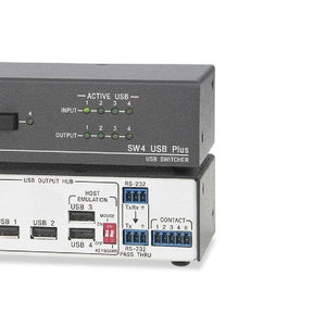 Extron SW4 USB PLUS USB Peripheral Sharing Switch - 4 x USB 2.0 - Desktop
