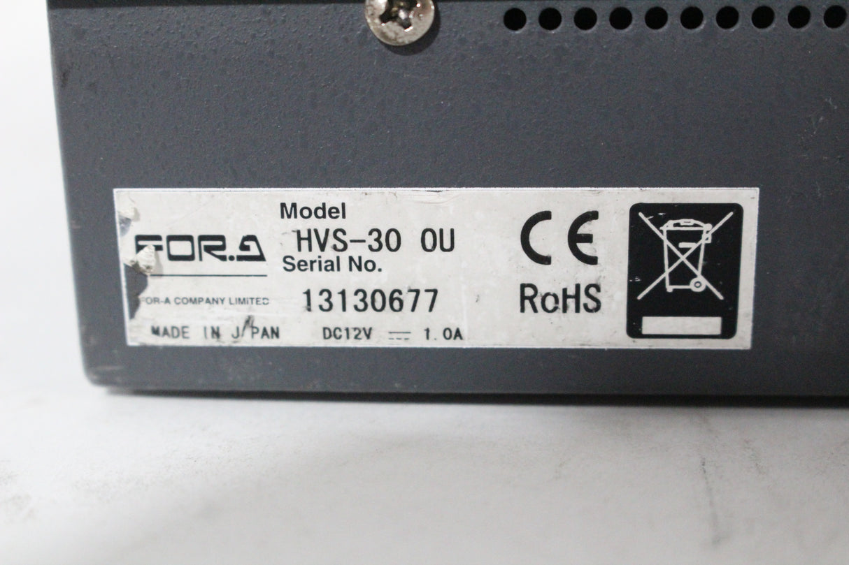 FOR-A HVS-300HS Digital Video Switcher