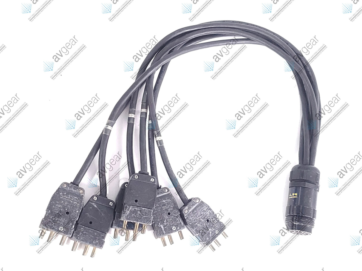 (2) Female 19-Pin Socapex to (6) Male Stage Pin Fan Out Cables