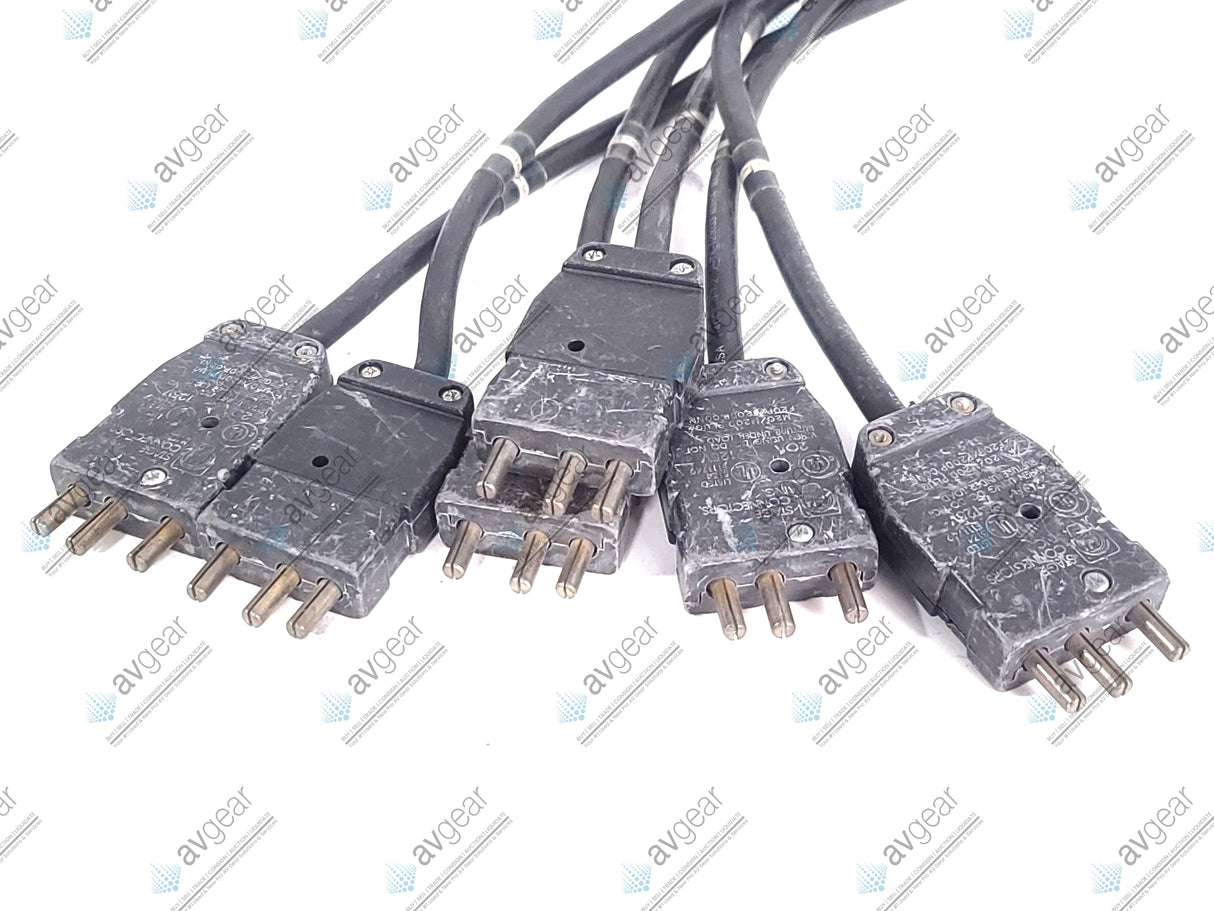 (2) Female 19-Pin Socapex to (6) Male Stage Pin Fan Out Cables