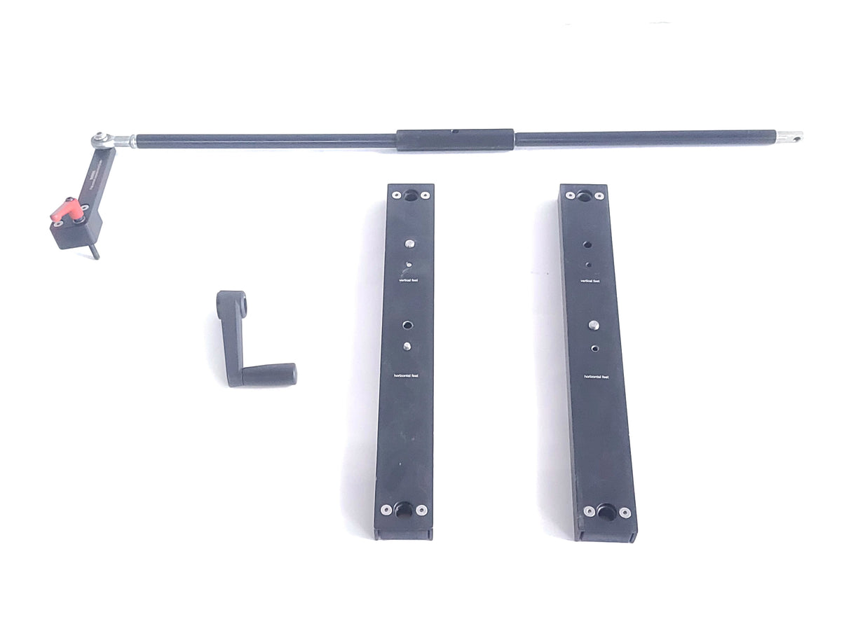 FloatCam Dolly Crane DC Slider w/ Arm, Feet, Fulcrum, Counterweights, Rod Supports, Handle in Soft Travel Cases