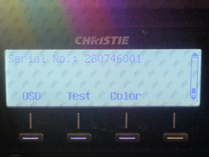 Christie Roadster HD20K-J 20,000 Lumen HD 0.95" DLP x 3 Large Venue Projector (914 Hours) w/ (4) Clamps, Hardware & Remote  in Wheeled Road Case