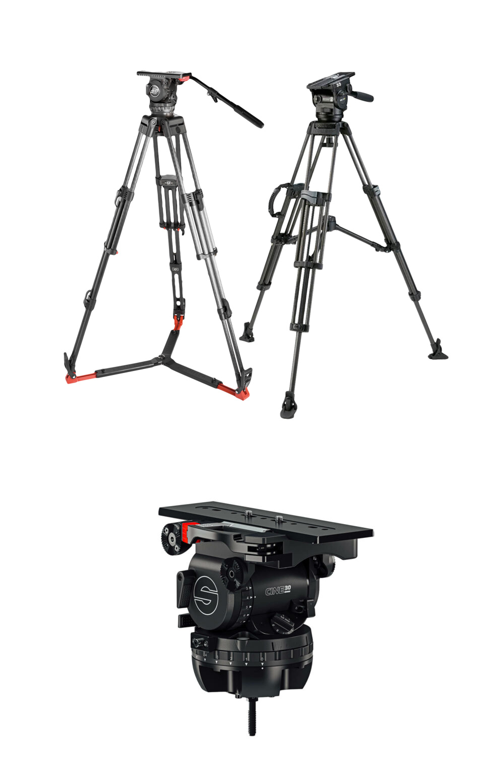(8) Sachtler Video 20/ Cine 30/ Miller X5 Arrowx Fluid Head Package