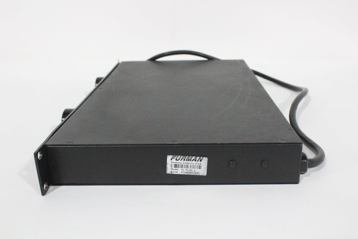 Furman PL-Plus II 8-Outlet Rack Mount Power Conditioner &amp; Surge Protector, with 2 LED Lights &amp; Voltage Meter - 15 Amp/120V
