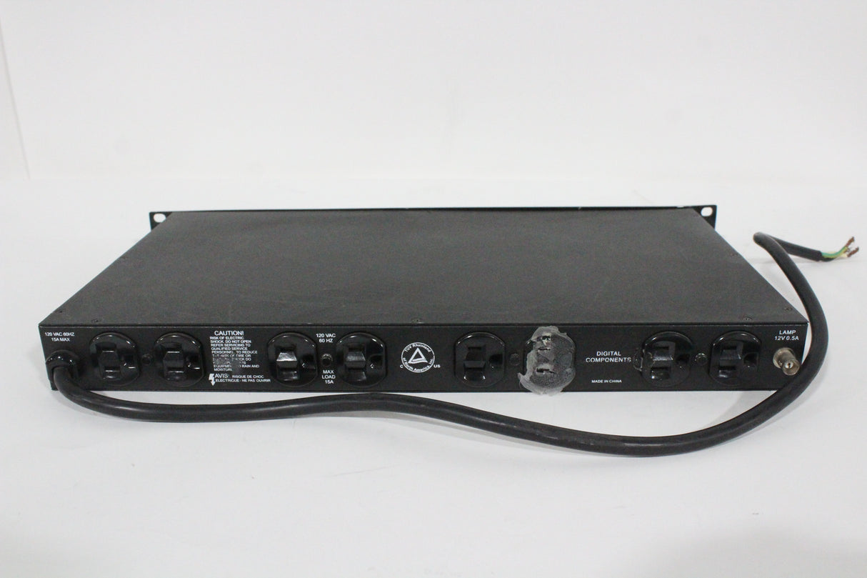 Furman PL-Plus II 8-Outlet Rack Mount Power Conditioner &amp; Surge Protector, with 2 LED Lights &amp; Voltage Meter - 15 Amp/120V