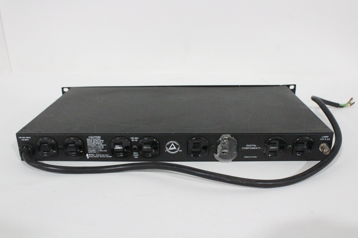Furman PL-Plus II 8-Outlet Rack Mount Power Conditioner &amp; Surge Protector, with 2 LED Lights &amp; Voltage Meter - 15 Amp/120V
