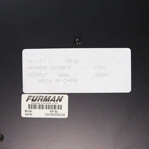 Furman RP-8L Power Conditioner w/ Light Module in 2RU Rack Case