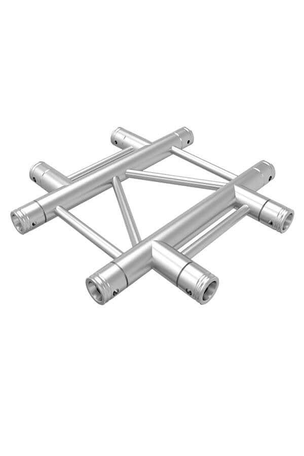 Global Truss 4-Way Horizontal Cross-Junction for F32 I-Beam Truss System (1.64')