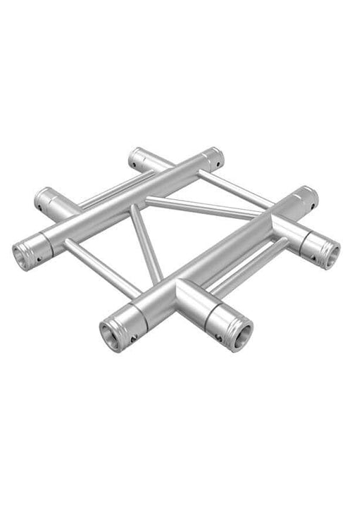 Global Truss 4-Way Horizontal Cross-Junction for F32 I-Beam Truss System (1.64')