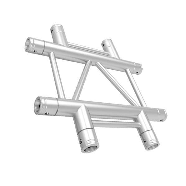 Global Truss 4-Way Horizontal Cross-Junction for F32 I-Beam Truss System (1.64')