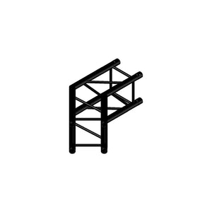 Global Truss SQ-4123 2-Way 135° F34 Square Truss Corner (Black Matte)