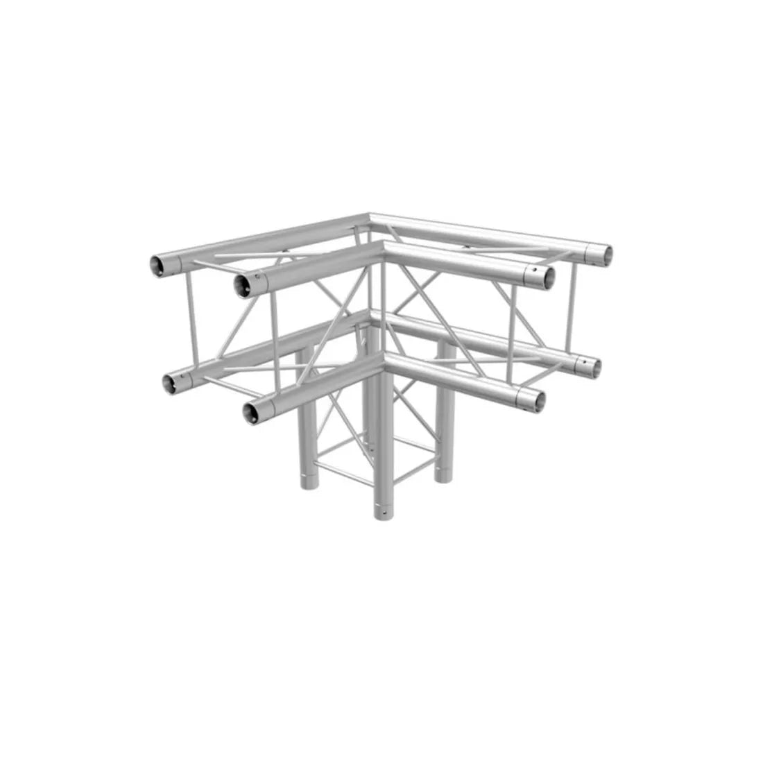 Global Truss 3-Way 90° Corner for F24 Square Truss System (1.64')
