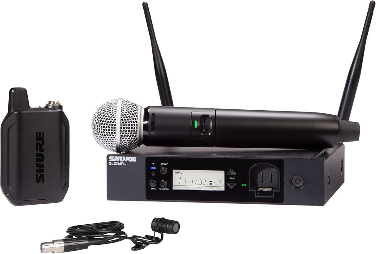 Shure GLXD124R+/85-Z3 Dual Band Wireless Microphone Combo System