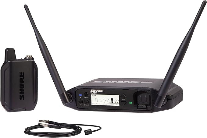 Shure GLXD14+ Dual-Band Omni Lavalier Wireless Presenter System with WL93 & SB904 Li-Ion Battery - Z3 2.4 & 5.8GHz GLXD14+/93-Z3