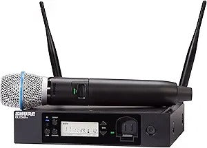 Shure GLXD24R+/B87A Dual-Band Wireless Vocal Rack System with BETA 87A Microphone (Z3: 2.4, 5.8 GHz)