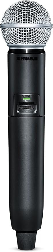 Shure GLXD2+/SM58 Dual-Band Wireless Handheld Transmitter with SM58 Microphone (Z3: 2.4, 5.8 GHz)