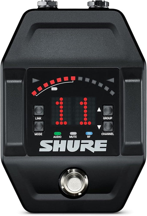 Shure GLXD6+ Dual-Band Wireless Guitar Pedal Receiver (Z3: 2.4, 5.8 GHz)
