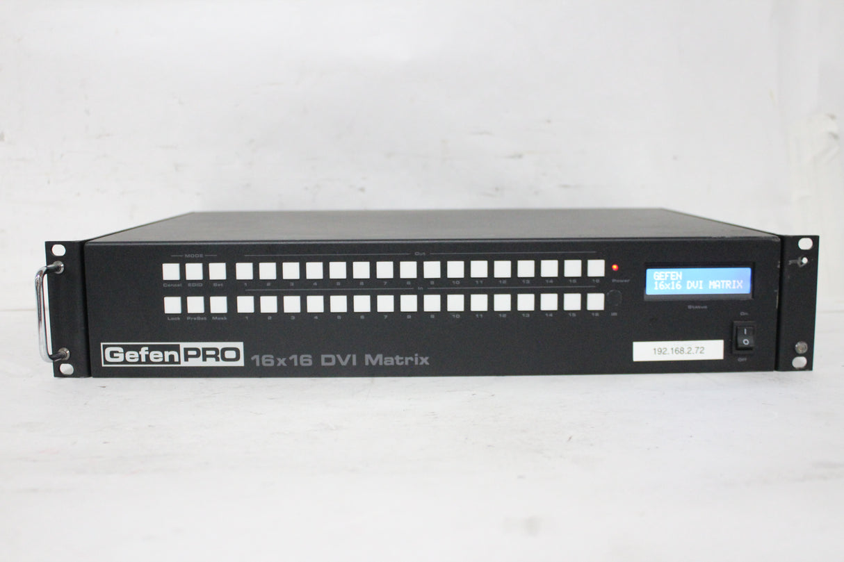Gefen 16x16 DVI Matrix Swtich GEF-DVI-16416-PB (Missing Rack Handle)