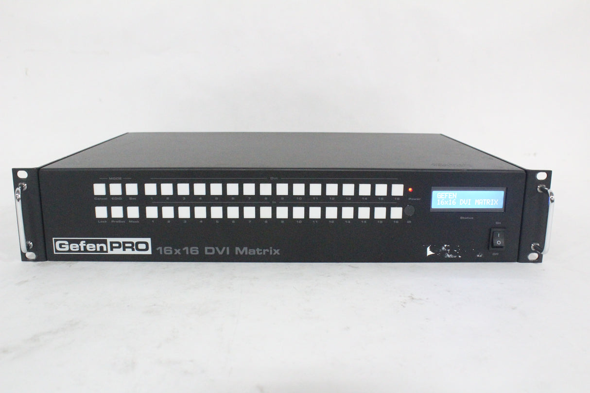 Gefen PRO GEF-DVI-16416-PB DVI Matrix with Front Panel Push Button Control