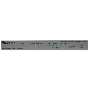 Gefen EXT-UHD600-14 EXT-HDMI-144 1:4 HDMI Splitter with Hard Case