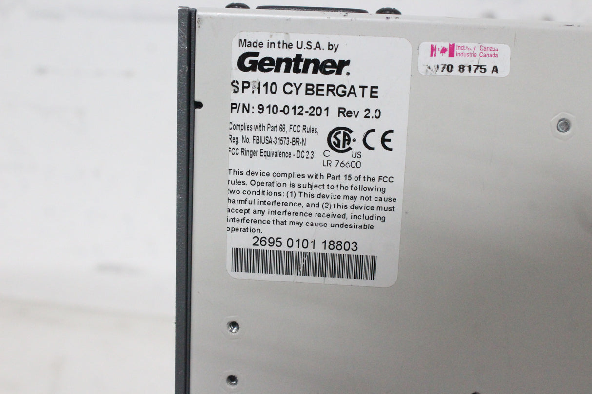 Gentner SPH10 Analog Hybrid Broadcast Phoneline Console Audio Interface