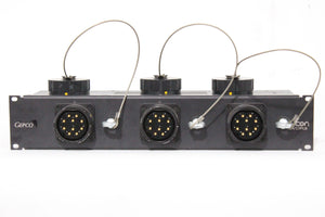 Gepco V-CON VDR3 BNC Video Distribution Rack w/ (3) Large Type 36 Connectors