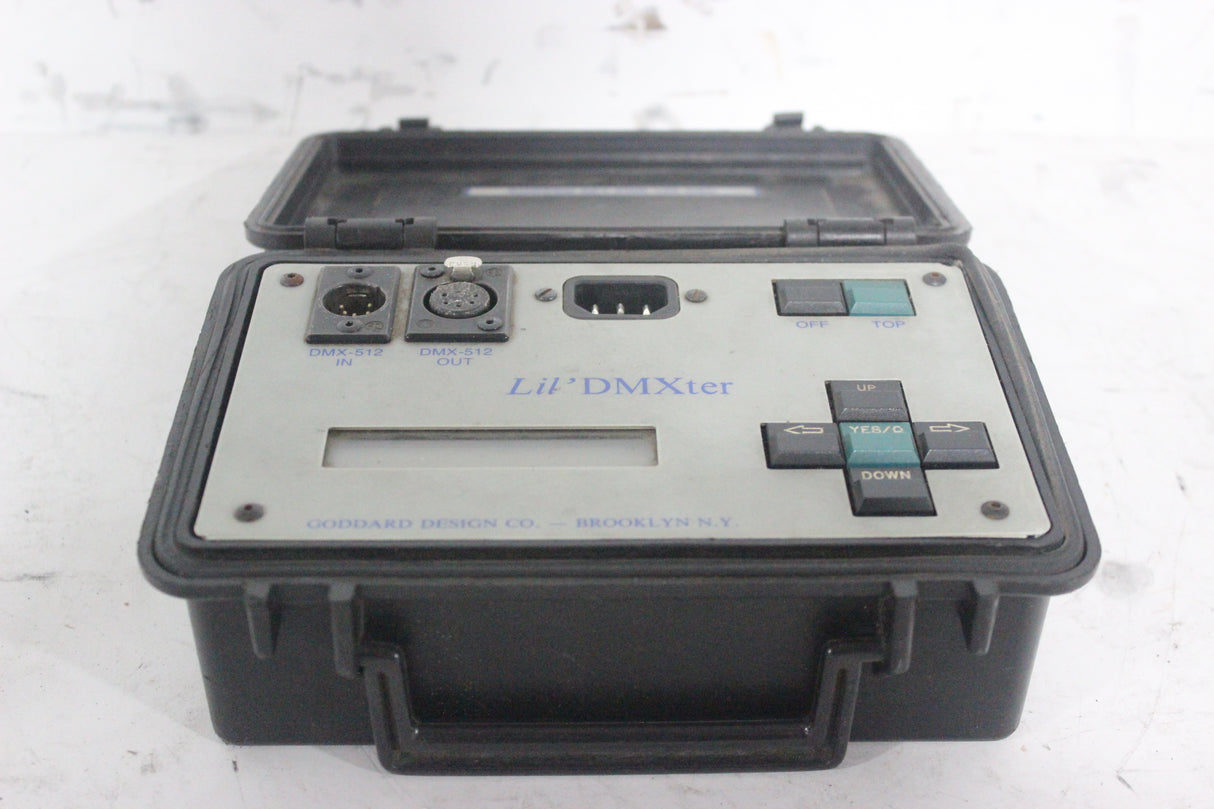 Goddard Design Co. Lil DMXter DMX512 Tester in Locking Hard Case