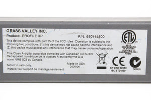 Grass Valley 650411600 Breakout Panel for Profile XP System