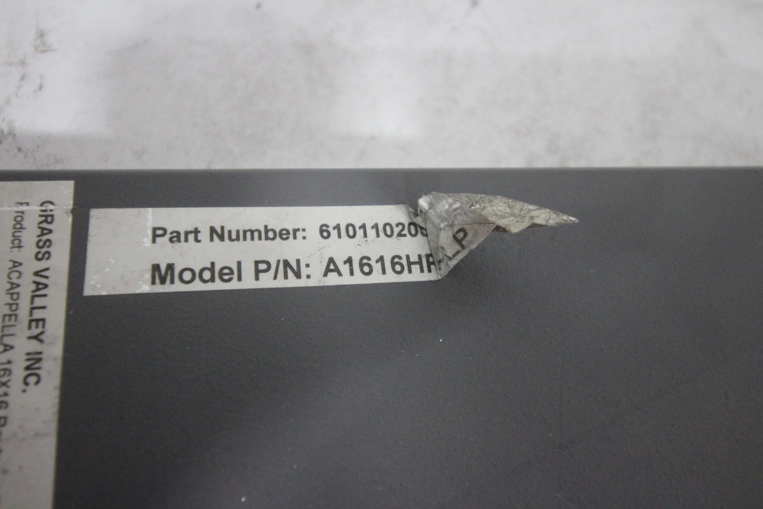 Grass Valley A1616HR-LP 16x16 Analog Video Router