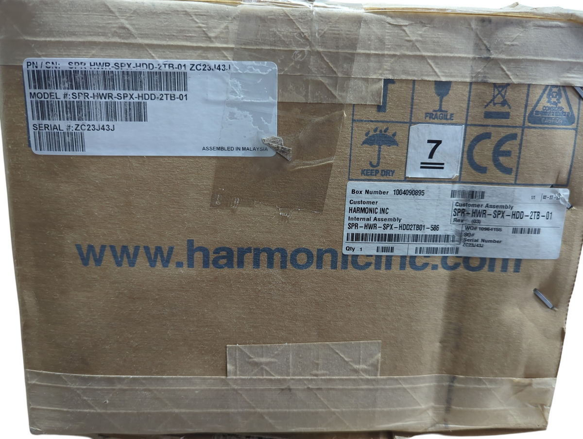 Harmonic HWR-SPX-HDD-2TB-01 Hard Drive Kit