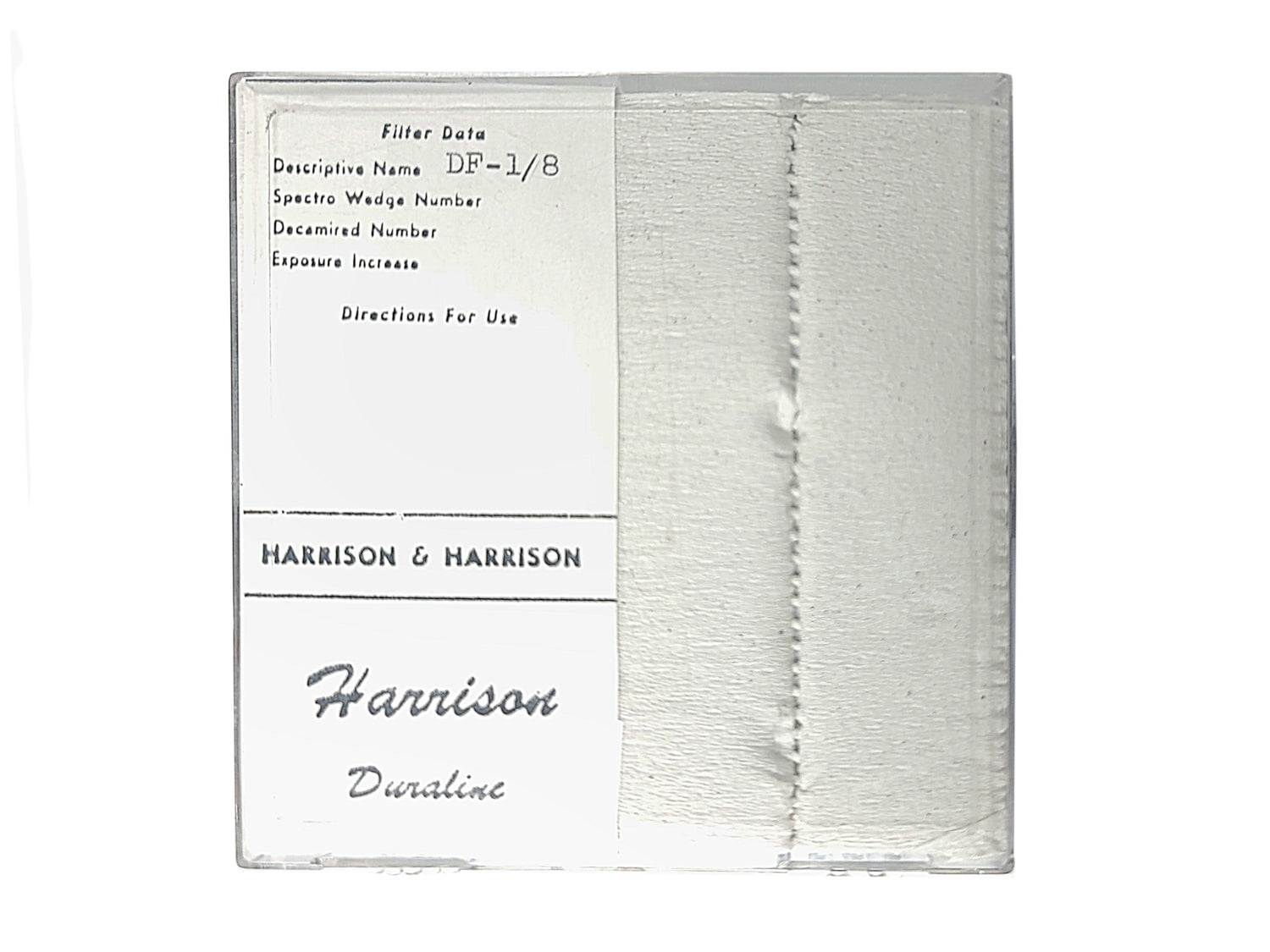 Harrison & Harrison 4 x 4" DF 1/8 Glass Lens Filter w/ Lens Case