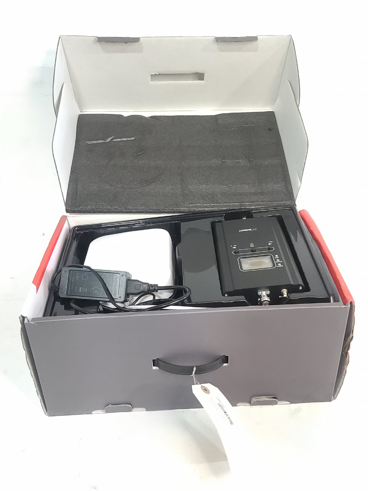 HiBoost F10G-5S-IoT 4K Smart Link Cell Phone Booster w/ Cables, (1) Antenna, & (1) HiBoost AR698-2700V8/60A Antenna, In Original Box