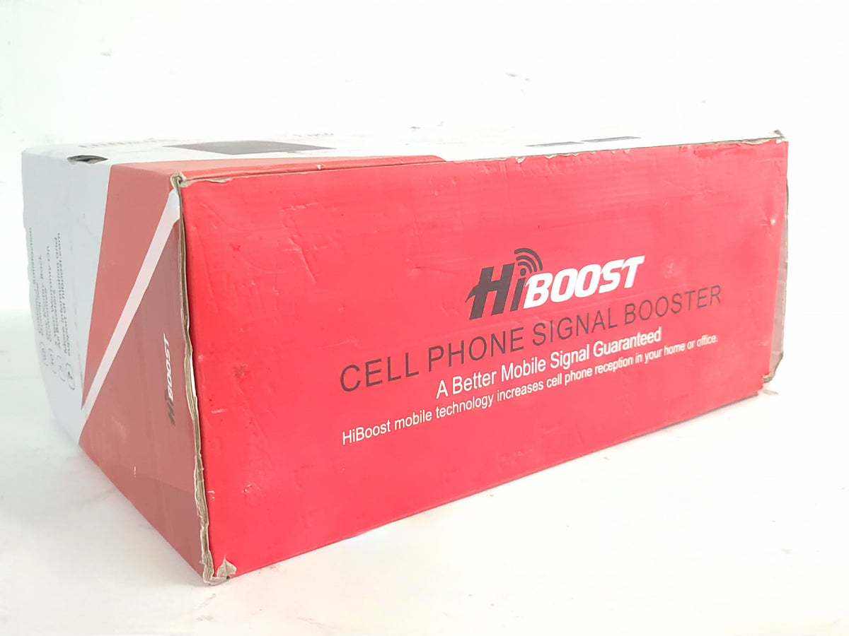 HiBoost F10G-5S-IoT 4K Smart Link Cell Phone Booster w/ Cables, (1) Antenna, & (1) HiBoost AR698-2700V8/60A Antenna, In Original Box