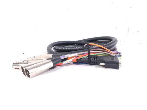 Hosa DTM-802 2m XLR Fanout Cable w/ (3) Male & (3) Female