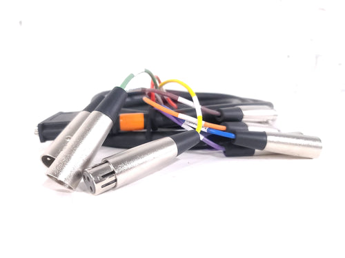 Hosa DTM-802 2m XLR Fanout Cable w/ (3) Male & (3) Female