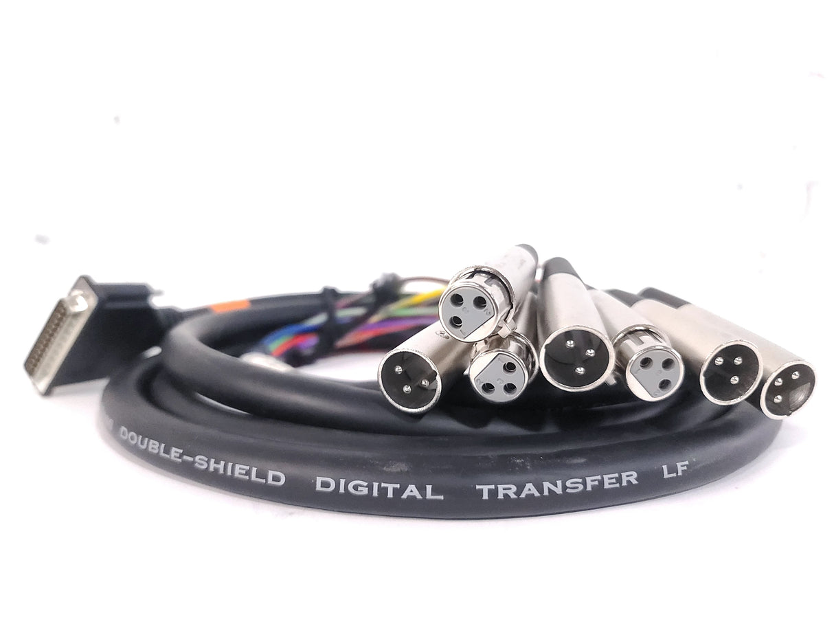 Hosa DTM-802 2m XLR Fanout Cable w/ (3) Male & (3) Female