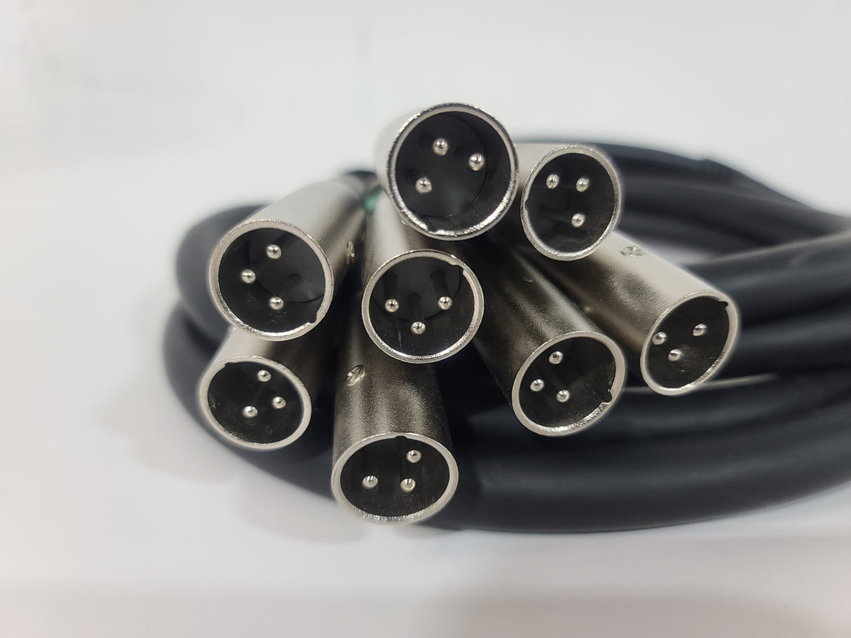 Hosa DTM-802 2m XLR Fanout Cable w/ (3) Male & (3) Female