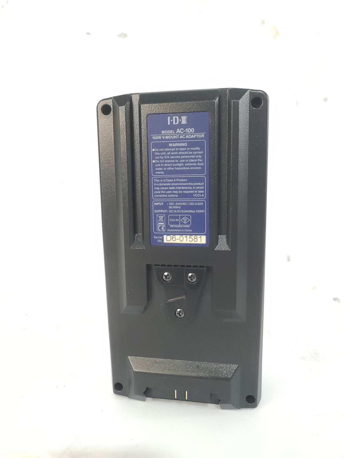 IDX AC-100 100W V-Mount AC Adaptor Power Supply