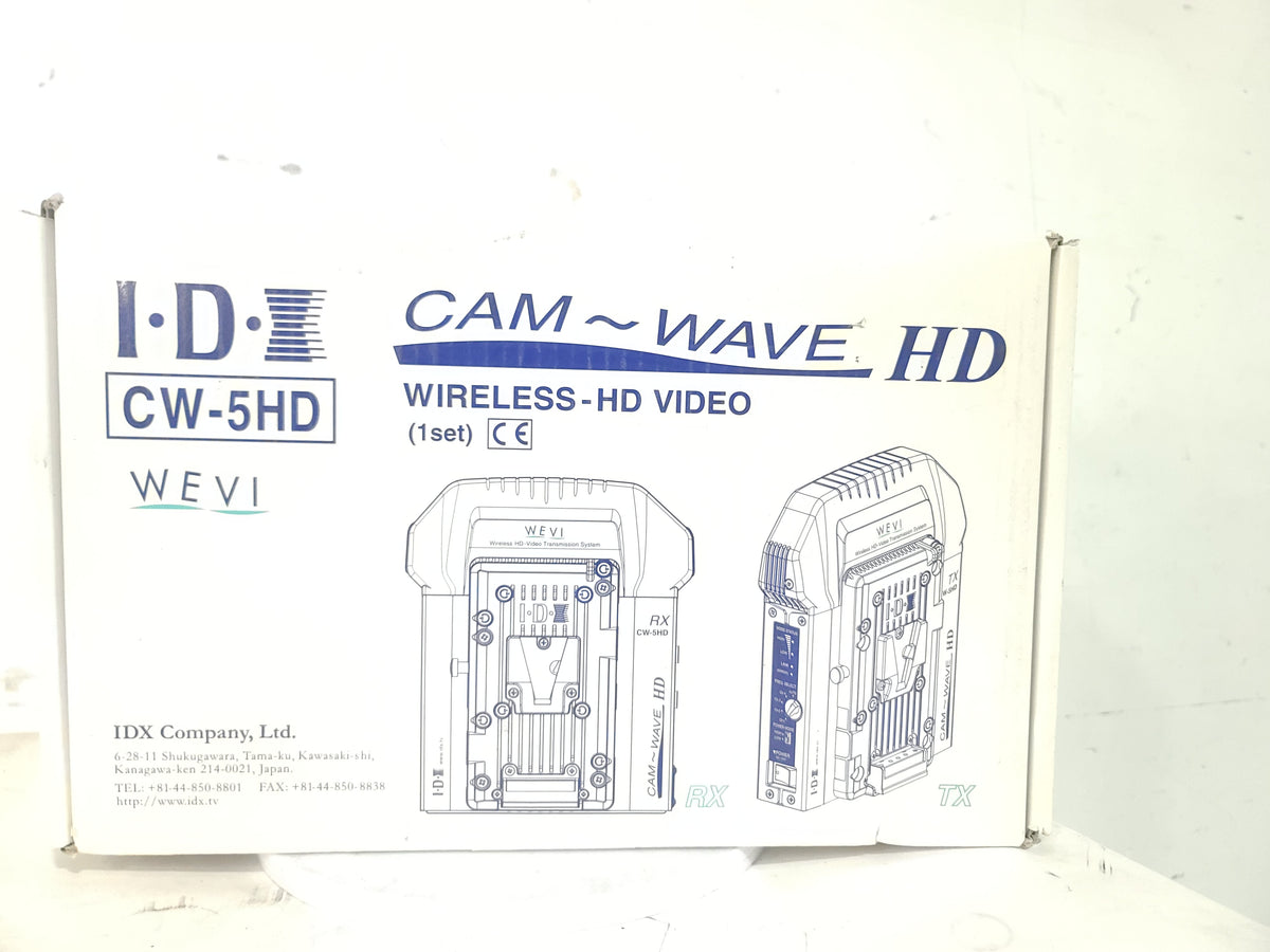 IDX CW-5HD WElectro-Voicei Cam-Wave (5GHz) Wireless HD Video Transmitter & Receiver in Original Box