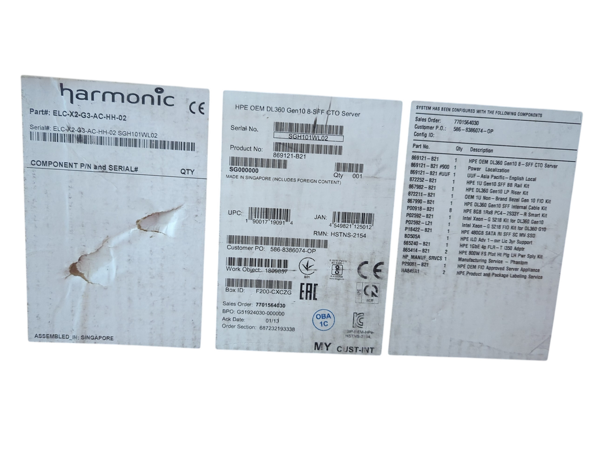 Harmonic ELC-X2-G3-AC-HH-02 (Open Box)