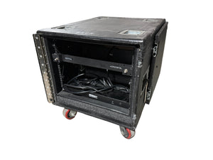 Hard Wheeled RU Case w/ (2) Drawers & 1RU Antenna Mount Rack Unit