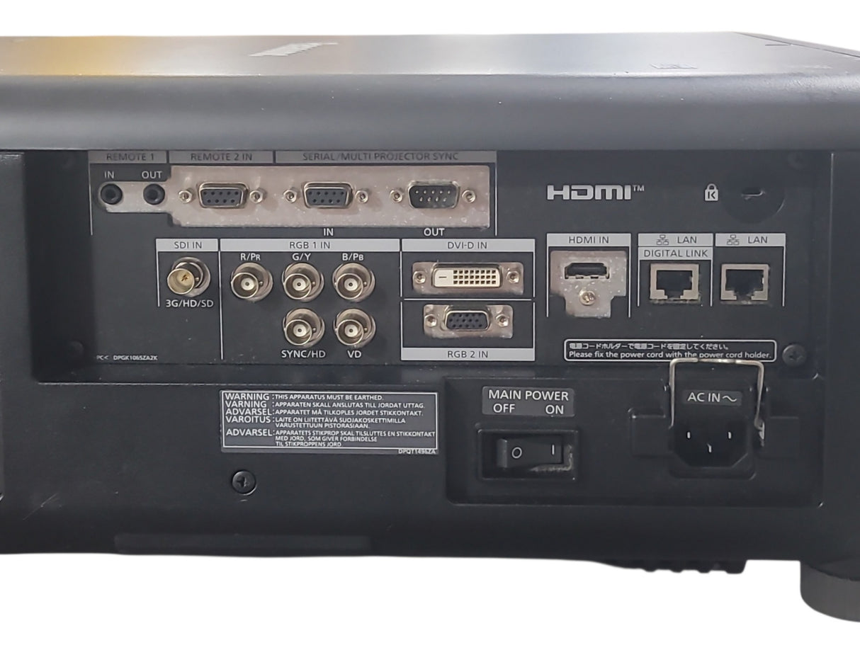 Panasonic PT-RZ690LB 6,000 Lumens WUXGA DLP Large Venue Laser Projector (4065Laser Hours) [NO LENS]