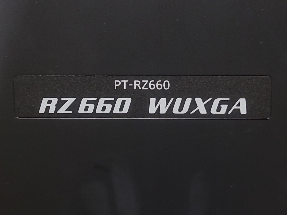 Panasonic PT-RZ660LB 6,000 Lumens WUXGA DLP Large Venue Laser Projector (4836 Laser Hours) [NO LENS]