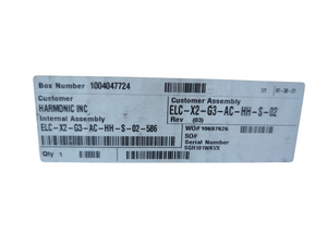 Harmonic ELC-X2-G3-AC-HH-S-02 Server (Open Box)