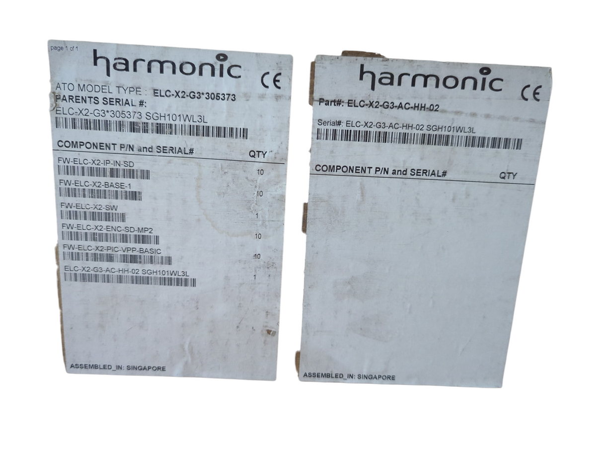 Harmonic ELC-X2-G3-AC-HH-02 (Open Box)