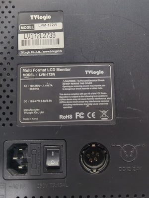 TVLogic LVM-172W 17'' LCD Multi Format Monitor