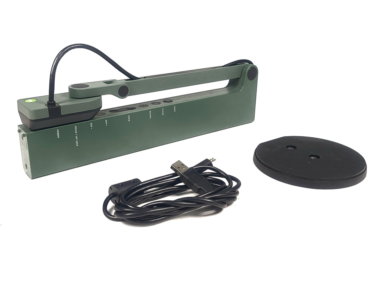 IPEVO VZ-R CDVU-01IP Dual-Mode HDMI and USB Document Camera  w/ Base, PSU, Hard Ware