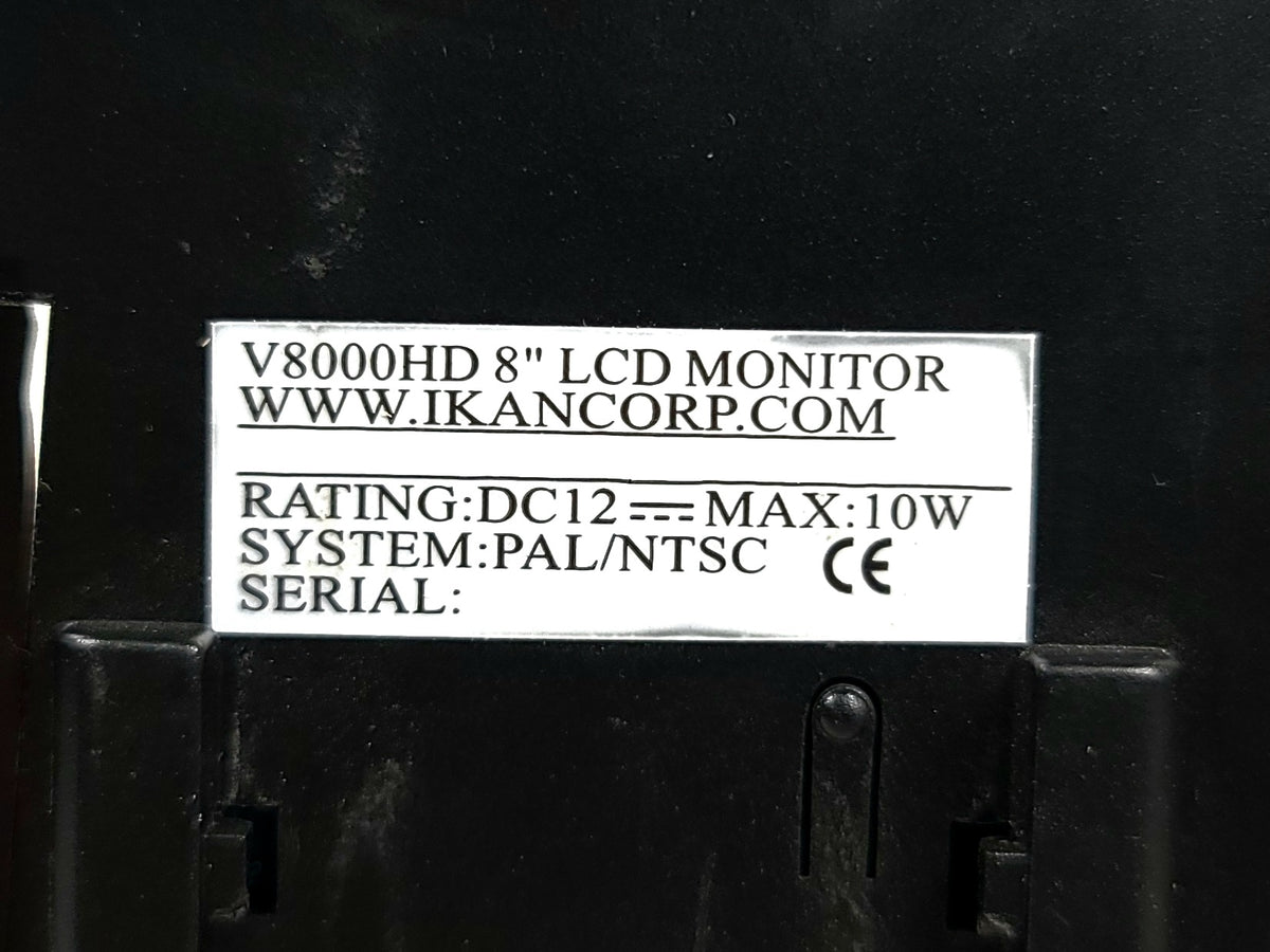 Ikam V8000HD 8" LCD Monitor in Original Box