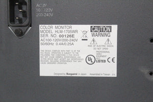 Ikegami HLM-1705WR HD FULL HD Multi Format LCD Color Monitor w/ Rack Connectors