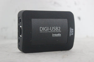 Intelix DIGI-USB2 1-Port USB 2.0 Over Twisted Pair Extender w/ CAT 5e/6/7 Extender Port & 24V 1A AC/DC Adapter Cable